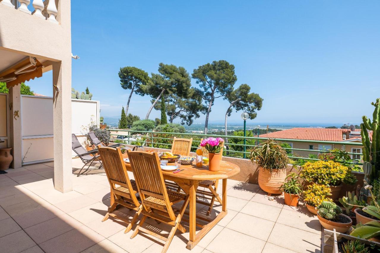 La Cle Vue Mer, Clim, Terrasse, Parking A Hyeres Luaran gambar