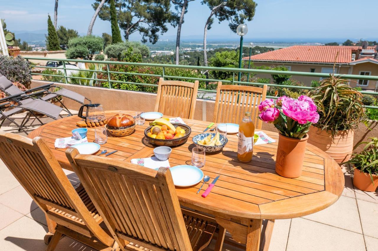 La Cle Vue Mer, Clim, Terrasse, Parking A Hyeres Luaran gambar